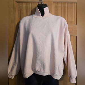 Vintage Soft Peach / Pink Preppy Pullover 100% Cotton